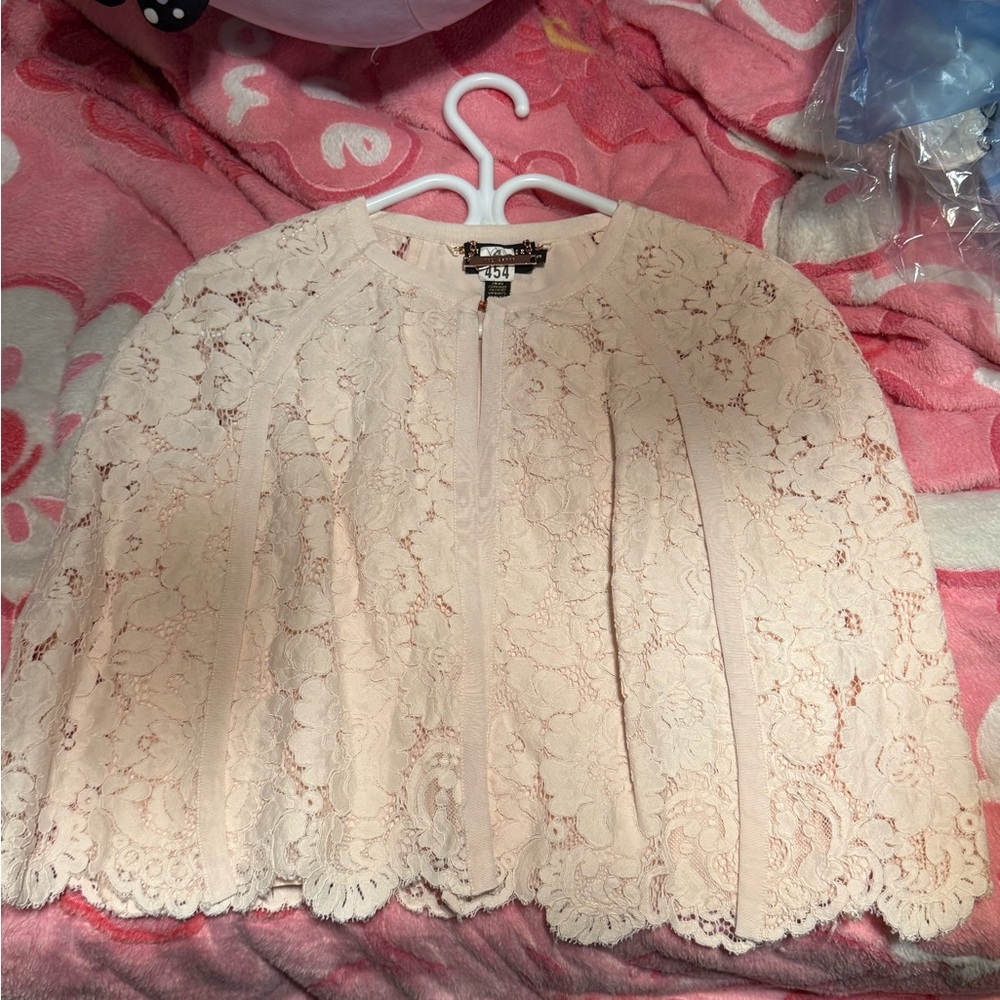 Ted Baker Pink Cream Lace Cape